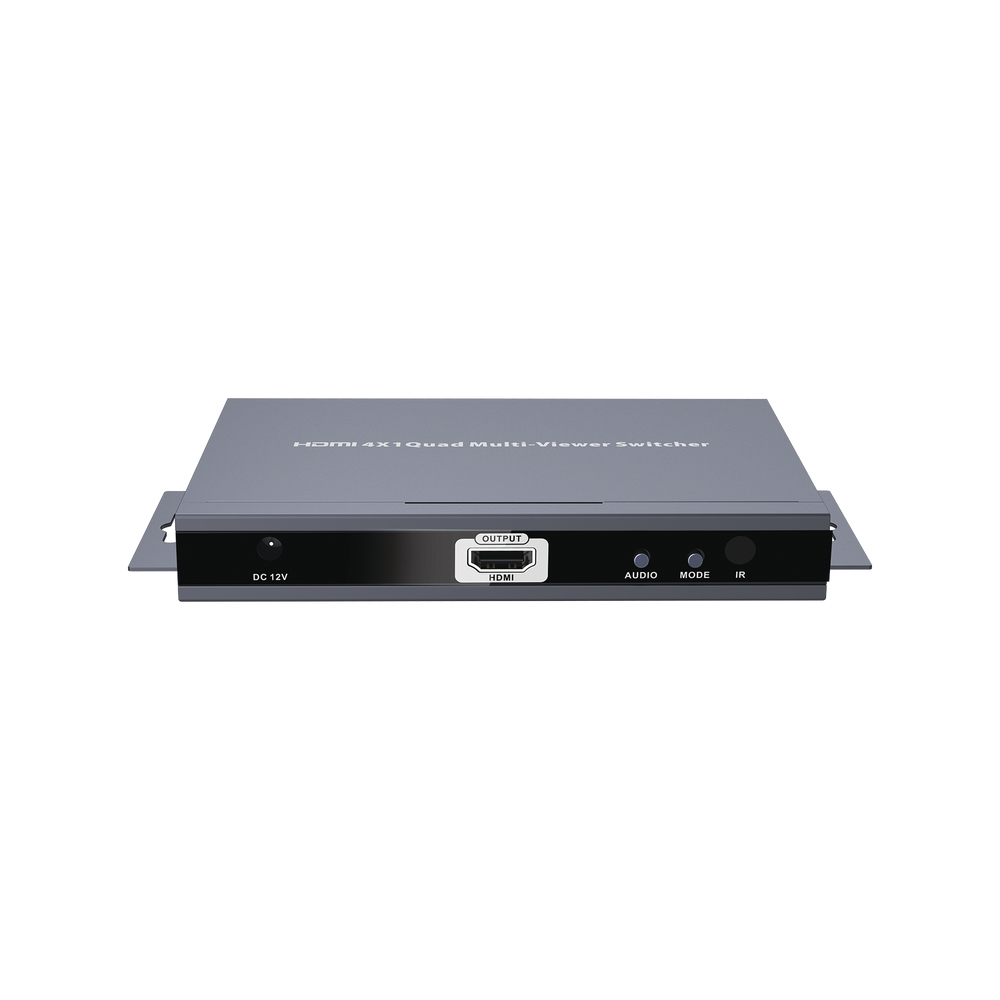 Epcom  MATRICIAL DE VIDEO HDMI 4X1 (Divisor) / 4 Entradas a 1 Salida HDMI /  1080p @ 60Hz / Diferentes modos de Display / Pantalla completa, Modo Dual, Modo Quad / Conmutación por Botón o Control Remoto / Botón de Control de audio.