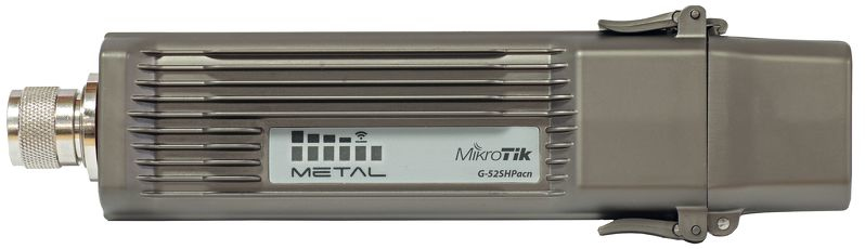 MIKROTIK  (Metal 52 ac) Punto de acceso Doble Banda 802.11 a/b/g/n/ac, Hasta 1260mW de potencia con carcasa Metálica para inmunidad al ruido.