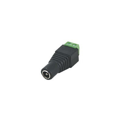 EPCOM  Adaptador Hembra Tipo Jack de 3.5 mm polarizado de 12 Vcc / Terminales Tipo Tornillo / Polarizado (+/-) / Ideal para Cámaras de Video Vigilancia.