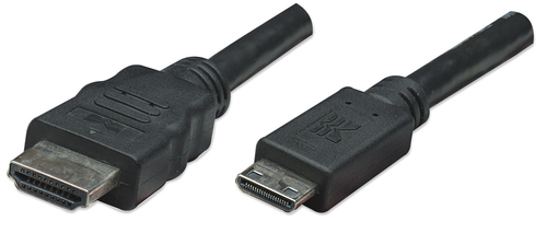 Manhattan 304955 cable HDMI 1,8 m HDMI tipo A (Estándar) HDMI Type C (Mini) Negro