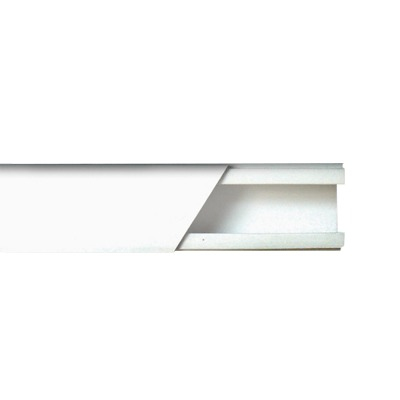 Thorsman  Canaleta color blanco de PVC auto extinguible de una vía, 20 x 17 tramo 2.5m (5201-01250)
