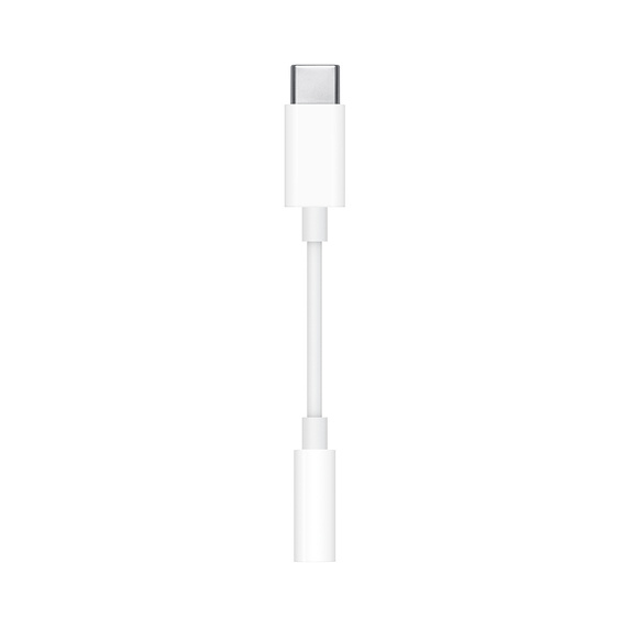 Apple MU7E2AM/A cable de teléfono móvil Blanco 3,5mm USB C