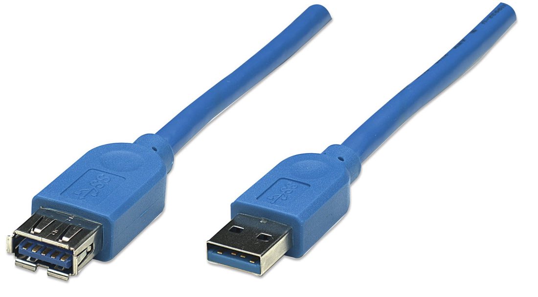 Manhattan 322379 cable USB 2 m USB 3.2 Gen 1 (3.1 Gen 1) USB A Azul