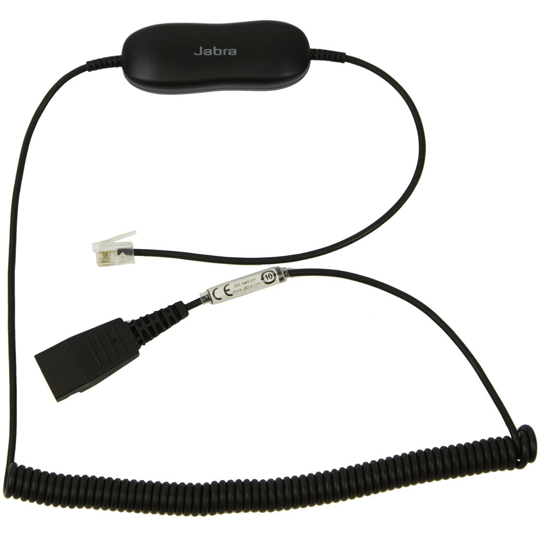 Jabra  Cable para diademas BIZ1500, BIZ2300 y BIZ2400, para compatibilidad con telefonos AVAYA 96xx/16xx QD a RJ-9 (88001-03) (88001-04)
