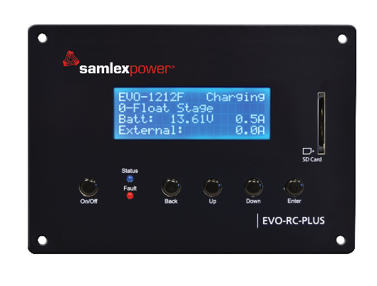Samlex  Control remoto para Inversor Cargador  EVO-1212-F / EVO-1224F / EVO-4248SP