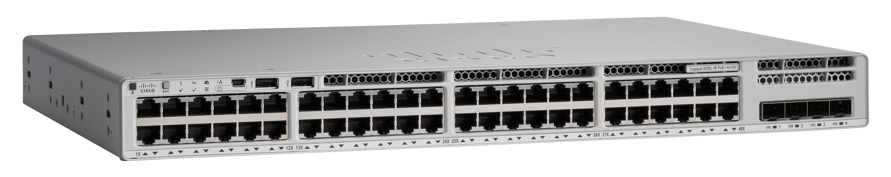 Cisco Catalyst 9200L Gestionado L3 Gigabit Ethernet (10/100/1000) Energía sobre Ethernet (PoE) Gris