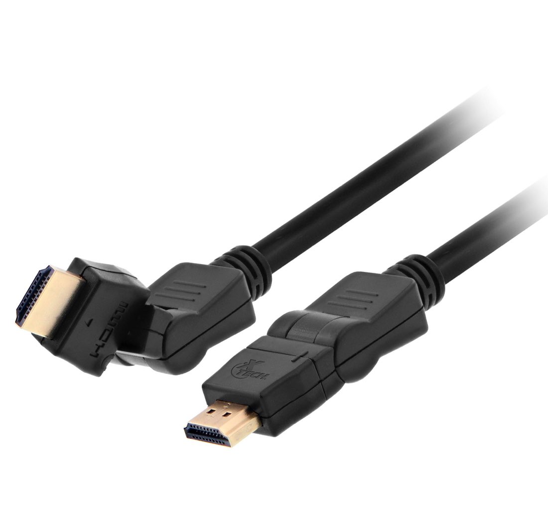 Xtech XTC-606 cable HDMI 1,8 m HDMI tipo A (Estándar) Negro