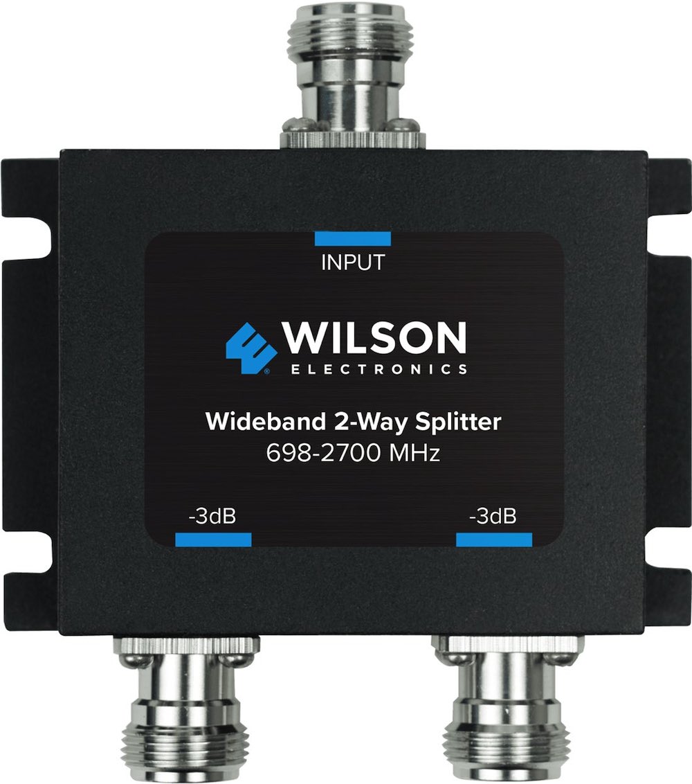 Weboost  Divisor de potencia (Splitter) de dos vías para 700-2700 MHz.