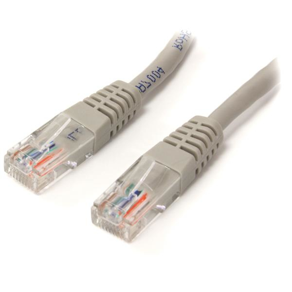 Cable de red StarTech.com 45PATCH15GR Gris 4,6 m Cat5e U/UTP (UTP)