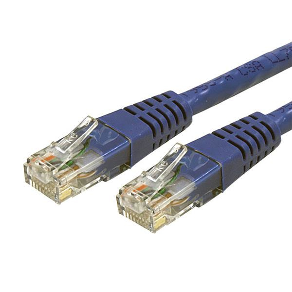 Cable de red StarTech.com C6PATCH3BL Azul 0,9 m Cat6 U/UTP (UTP)