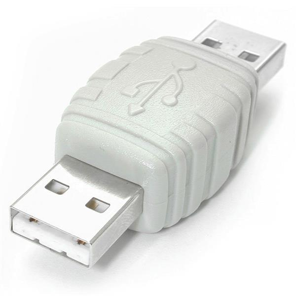 StarTech.com Gender Changer USB A Male to USB A Male Blanco