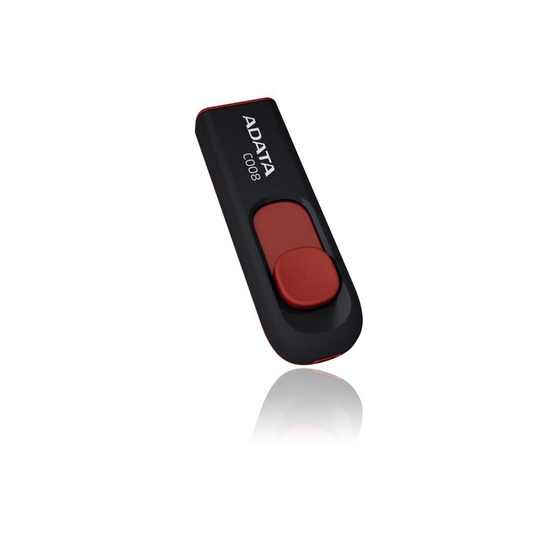ADATA C008 unidad flash USB 16 GB USB tipo A 2.0 Negro, Rojo