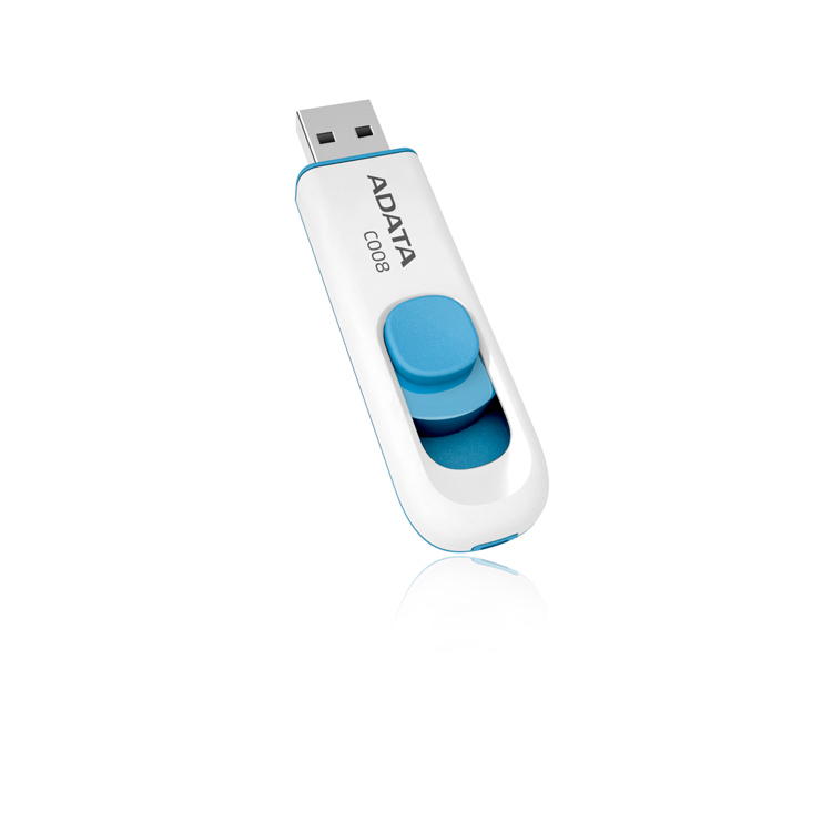 ADATA 64GB C008 unidad flash USB USB tipo A 2.0 Azul, Blanco