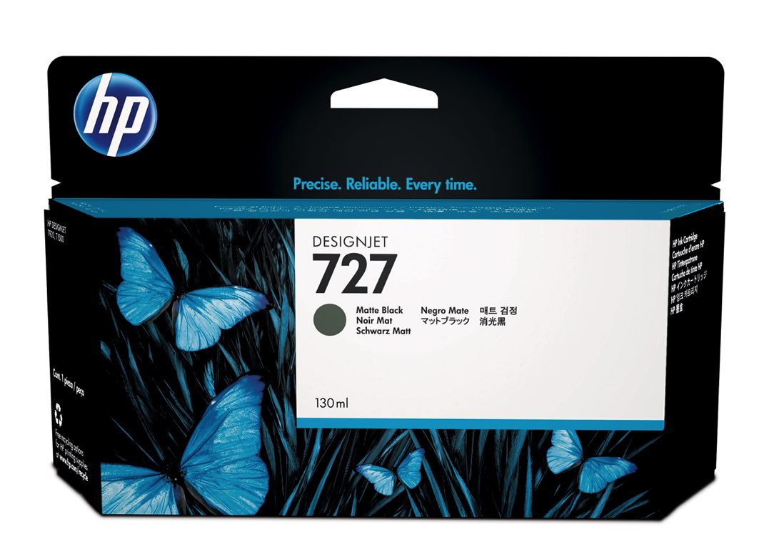 HP Cartucho de tinta DesignJet 727 negro mate de 130 ml
