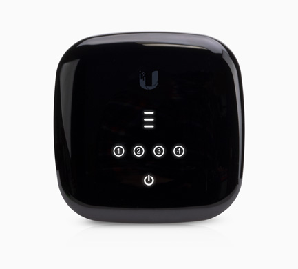 Ubiquiti  UFiber WiFi 802.11n GPON ONU, Unidad de red óptica con 1 puerto WAN GPON (SC/APC) + 4 puertos LAN Gigabit Ethernet