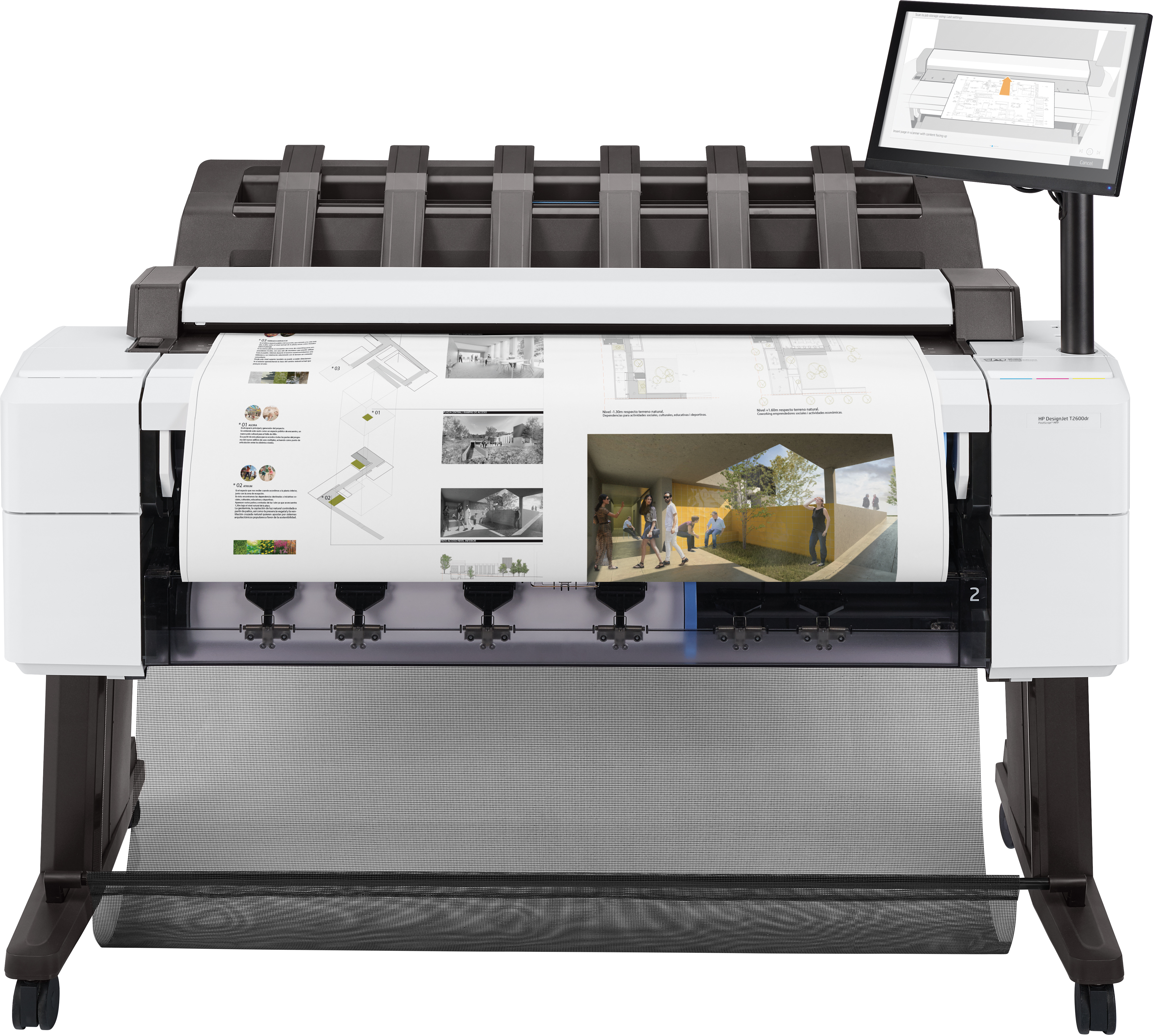 HP Designjet T2600dr impresora de gran formato Inyección de tinta térmica Color 2400 x 1200 DPI A0 (841 x 1189 mm) Ethernet