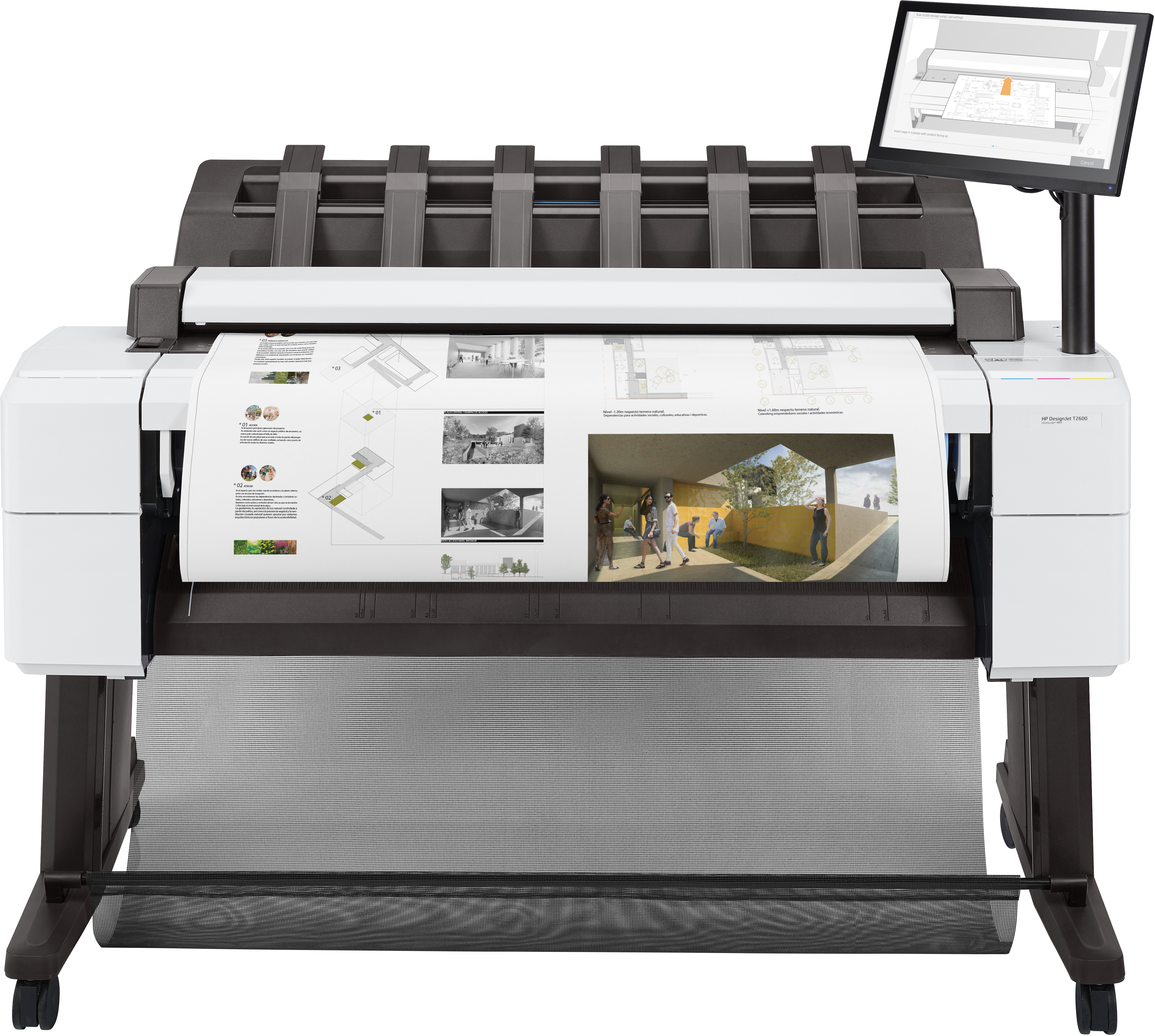 HP Designjet T2600 impresora de gran formato Inyección de tinta térmica Color 2400 x 1200 DPI A0 (841 x 1189 mm) Ethernet