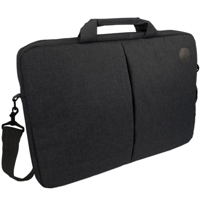 BRobotix 180112N maletín para laptop 43.2 cm (17") Bolsa tipo mensajero Negro