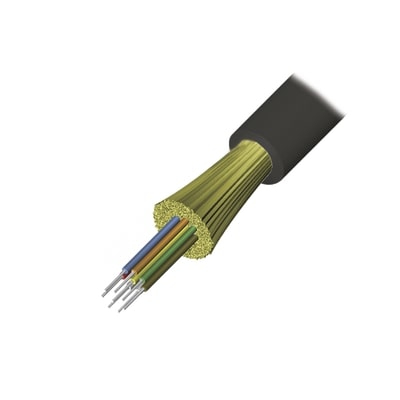 Siemon  Cable de Fibra Óptica de 4 hilos, Interior/Exterior, Tight Buffer, No Conductiva (Dielectrica), Plenum, Monomodo OS2, 1 Metro