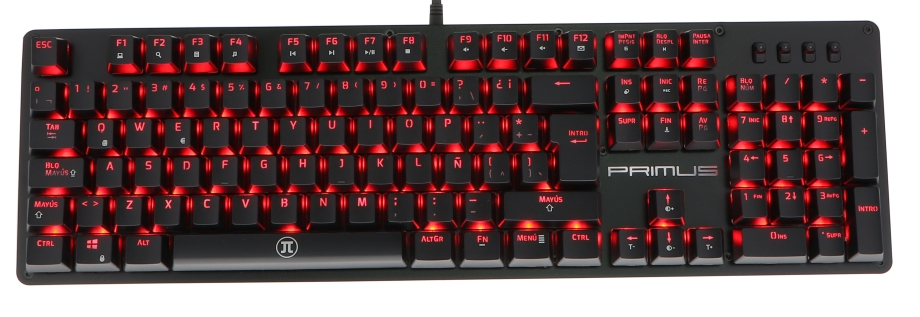 Primus Gaming Ballista 100T teclado USB QWERTY Español Negro