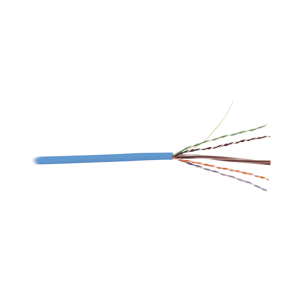 Siemon  Bobina de Cable UTP Cat6, 23 AWG de 4 Pares, Alto Desempeño, PVC (CMR), 305m Reelex® (Color: Azul)