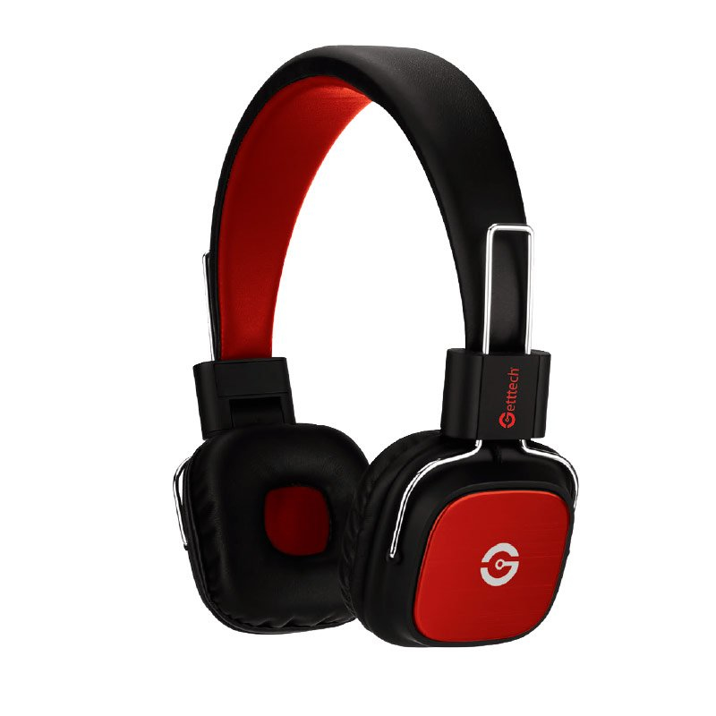 Getttech GH-3500R auricular y casco Auriculares Diadema Conector de 3,5 mm Negro, Rojo