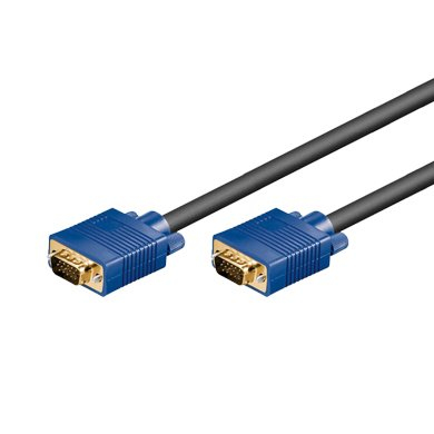 BRobotix 311818 cable VGA 1,8 m VGA (D-Sub) Negro, Azul