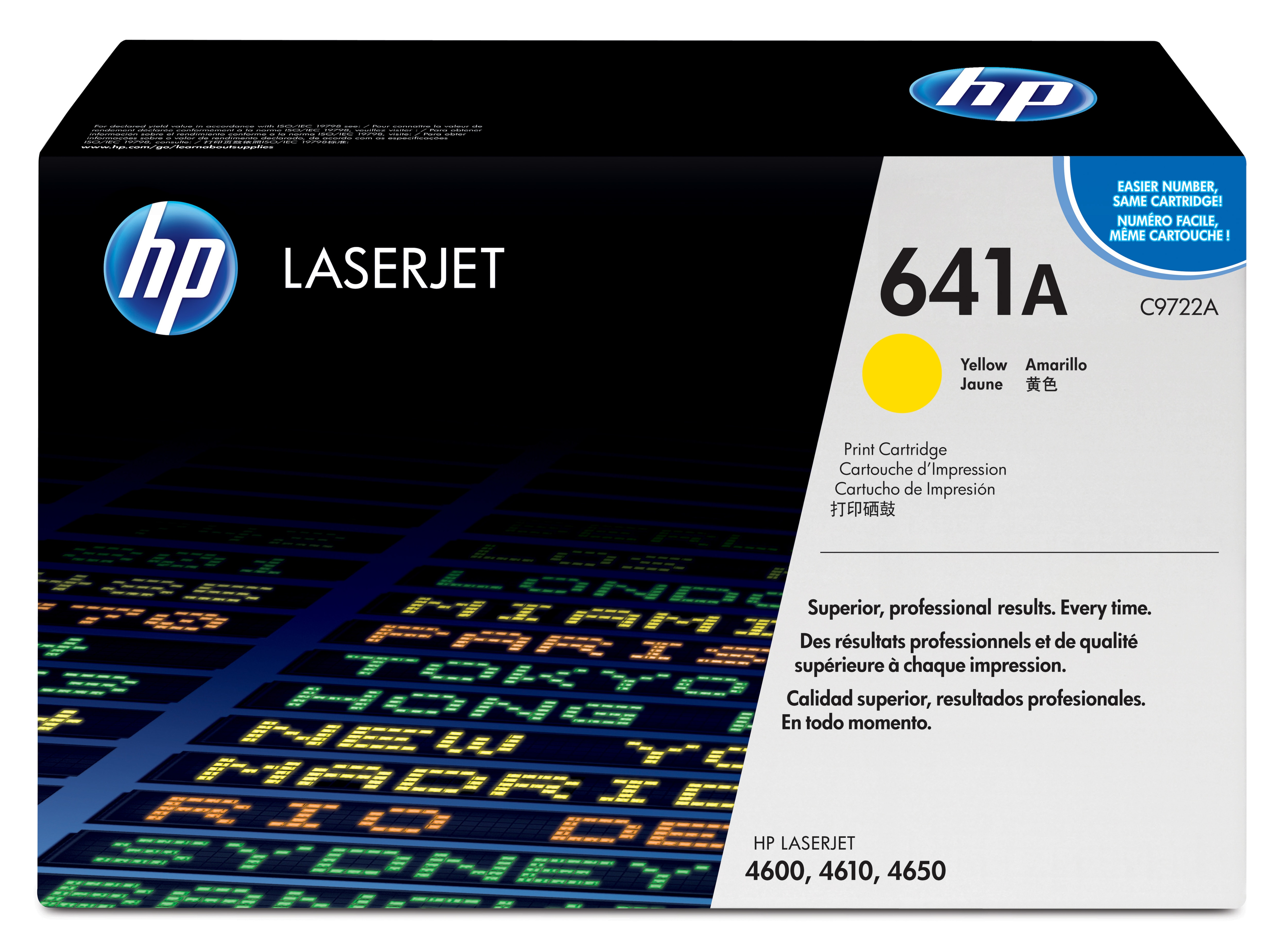 HP Color LaserJet C9722A gele printcartridge met Smart Printing technologie cartucho de tóner 1 pieza(s) Original Amarillo