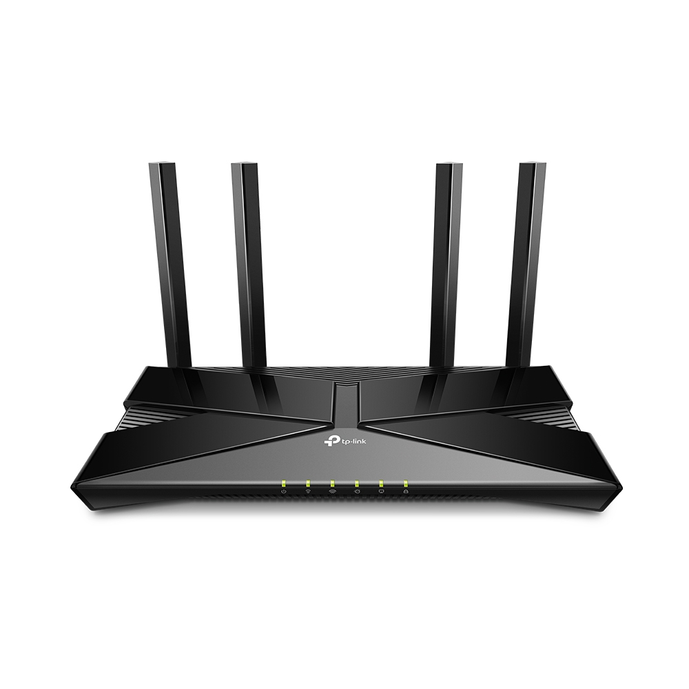 Tp-Link  Router WiFi 6 AX 1500Mbps / MU-MIMO 2X2 y OFDMA / 1 Puerto WAN 10/100/1000 Mbps / 4 Puertos LAN 10/100/1000 Mbps / 4 Antenas Beamforming