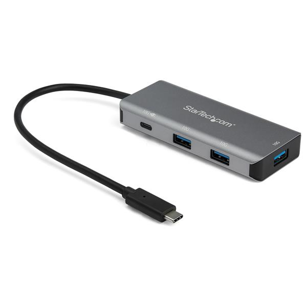 StarTech.com Hub Ladrón USB-C de 4 Puertos (10Gbps) - 3 Puertos USB-A y 1 Puerto USB-C - Entrega de Alimentación para Carga de 100W Passthrough