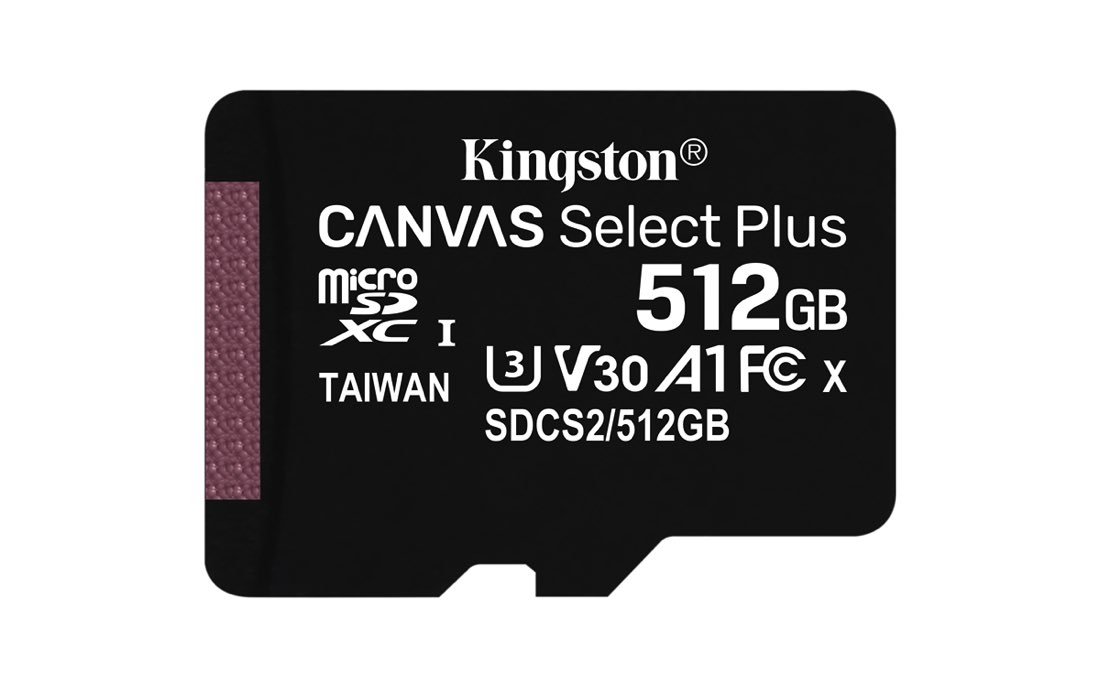 Kingston Technology Canvas Select Plus memoria flash 512 GB SDXC UHS-I Clase 10