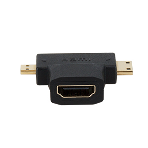 Xtech XTC-355 adaptador de cable de vídeo HDMI tipo A (Estándar) Mini-HDMI + Micro-HDMI Negro