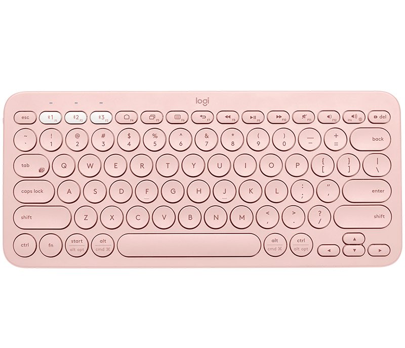 Logitech K380 Multi-Device teclado Bluetooth Rosa