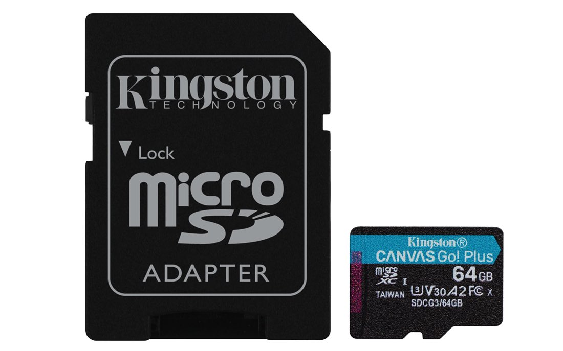Kingston Technology Canvas Go! Plus memoria flash 64 GB MicroSD UHS-I Clase 10