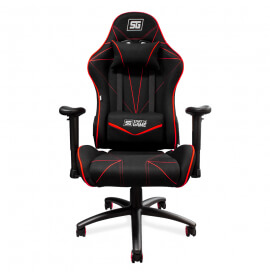 Vorago CGC-500/RD silla para videojuegos Butaca para jugar Asiento acolchado Negro, Rojo