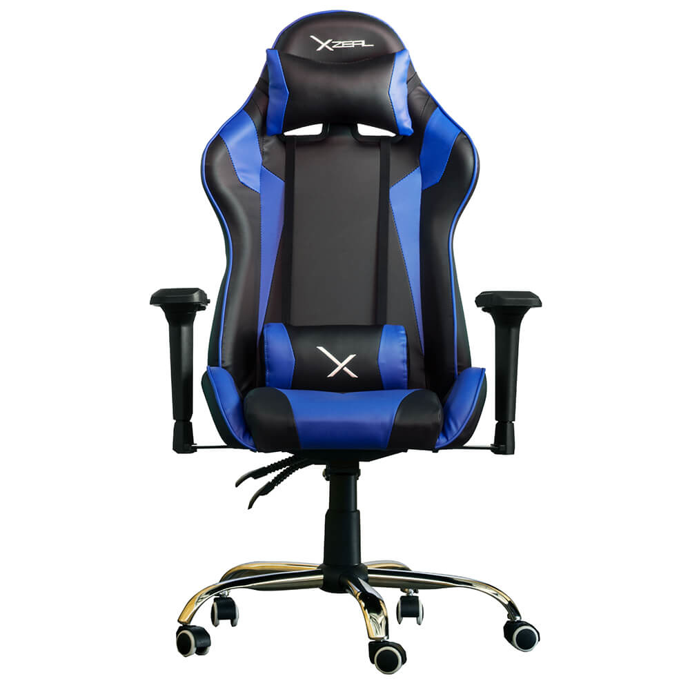 XZEAL XZ10 Descansabrazo para juego asiento acolchado Negro, Azul