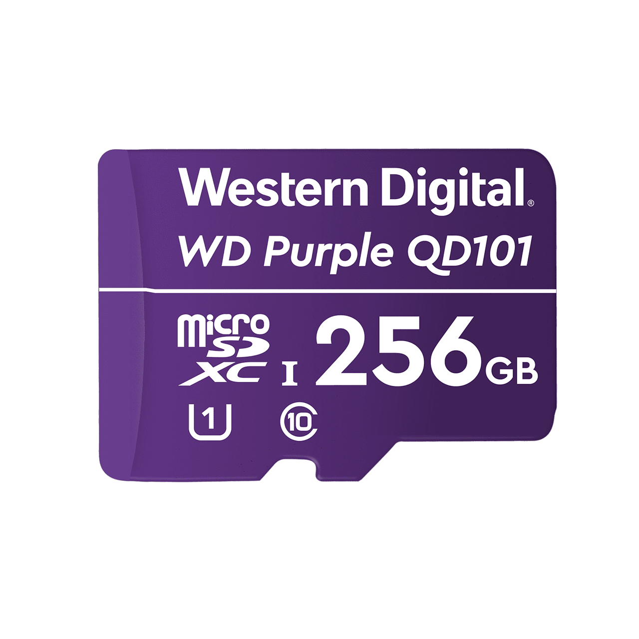 Western Digital  Memoria microSD de 256 GB PURPLE, Especializada Para Videovigilancia, 10 VECES MAYOR DURACIÓN, 3 AÑOS DE GARANTIA