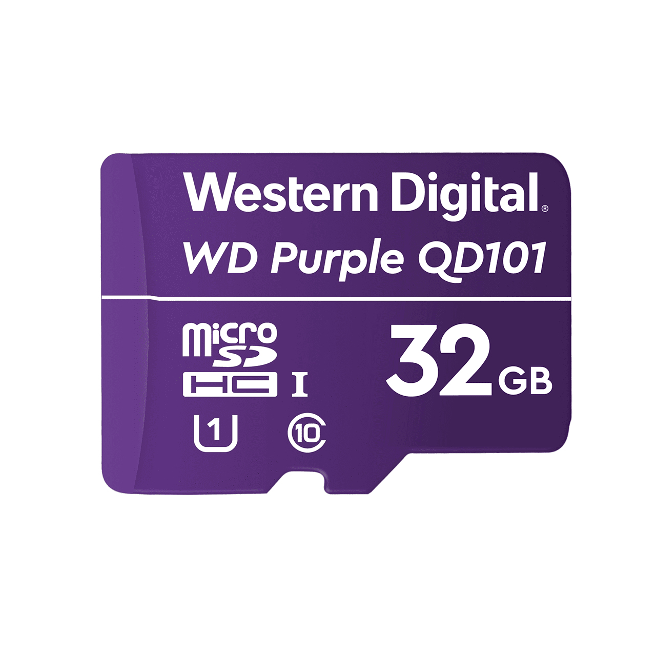 Western Digital  Memoria microSD de 32GB PURPLE, Especializada Para Videovigilancia, 10 VECES MAYOR DURACIÓN, 3 AÑOS DE GARANTIA