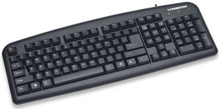Manhattan Enhanced Keyboard teclado USB QWERTY Negro