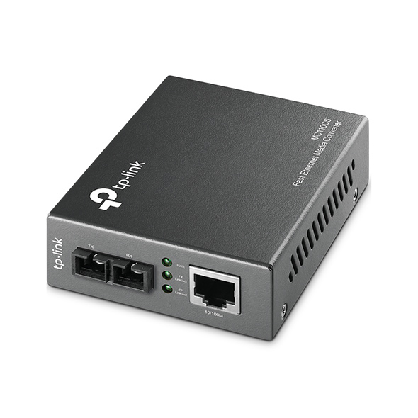Tp-Link  Convertidor Multimedia Mono-modo, 1 puerto RJ45 10/100 Mbps, conector de fibra SC, hasta 20 km