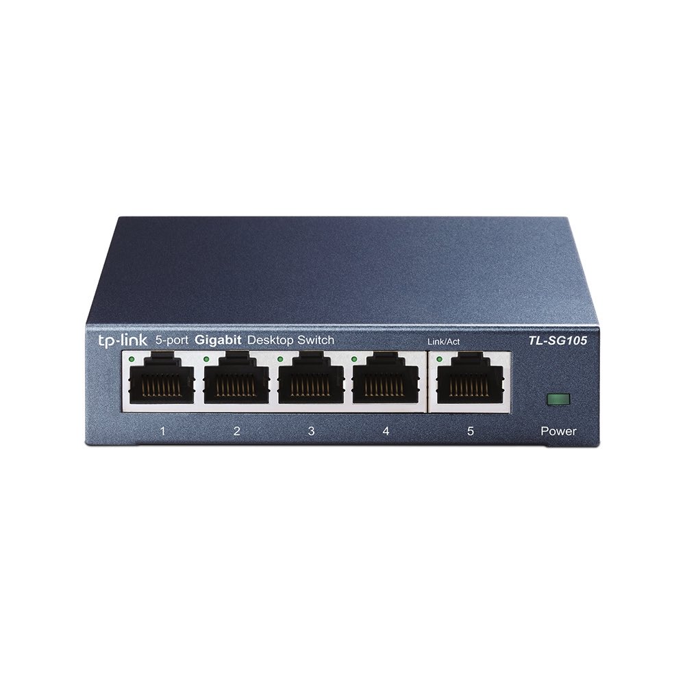 Tp-Link  Switch Gigabit no administrable de 5 puertos 10/100/1000 Mbps
