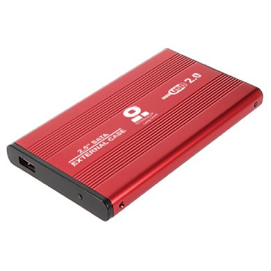 BRobotix 001658 caja para disco duro externo Caja de disco duro (HDD) Negro, Rojo 2.5"