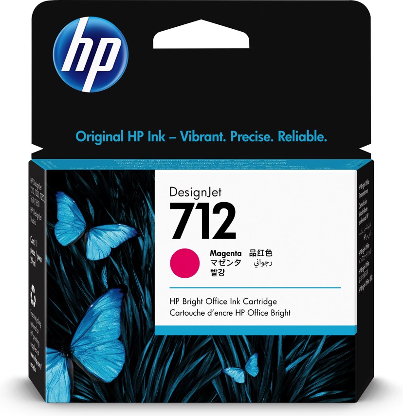 HP Cartucho de Tinta DesignJet 712 magenta de 29 ml