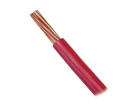 Indiana  Cable 10 awg  color rojo,Conductor de cobre suave cableado. Aislamiento de PVC, auto extinguible. (Venta por Metro)