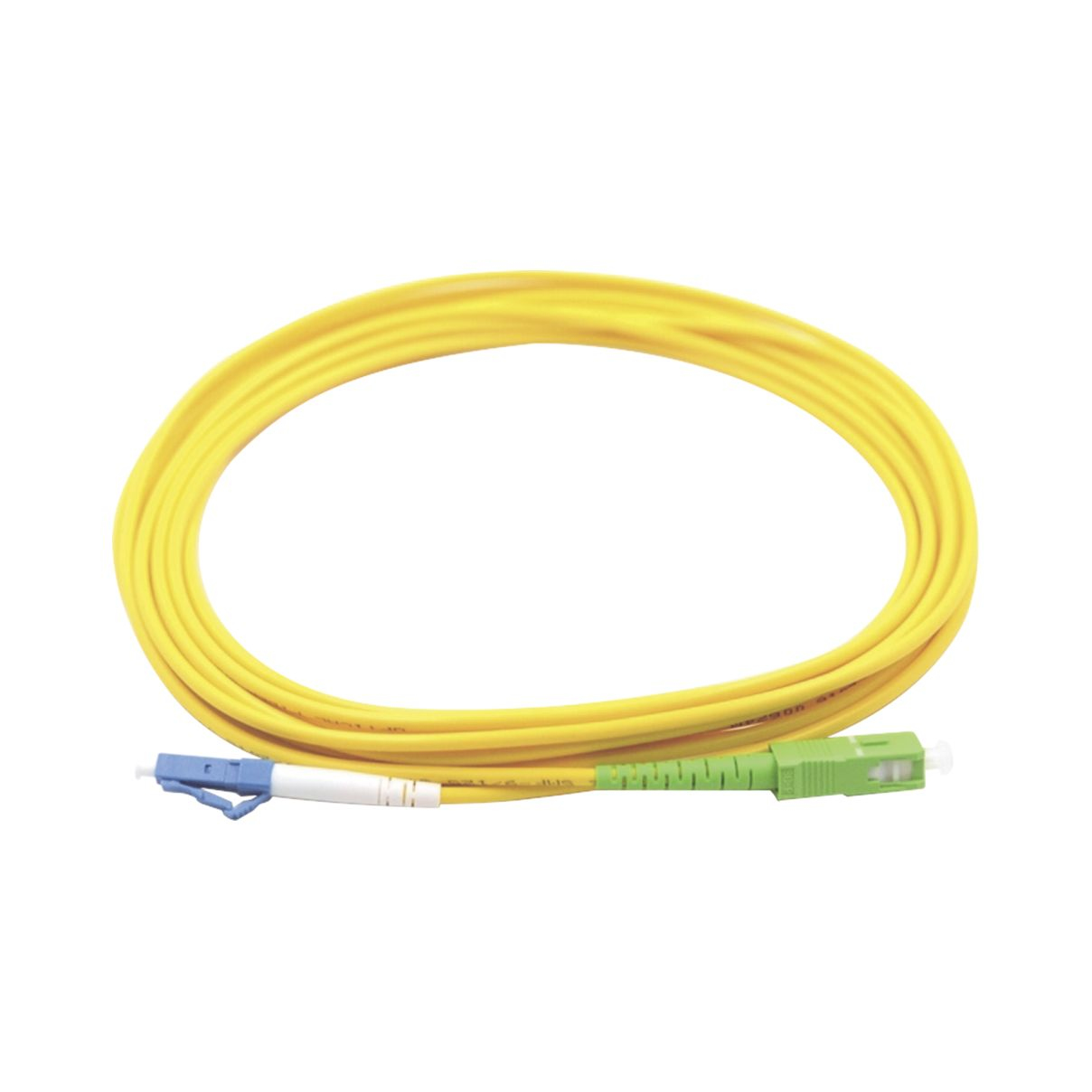 LinkedPro  Jumper de Fibra Óptica Monomodo LC/UPC SC/APC Simplex, color amarillo 1 metro