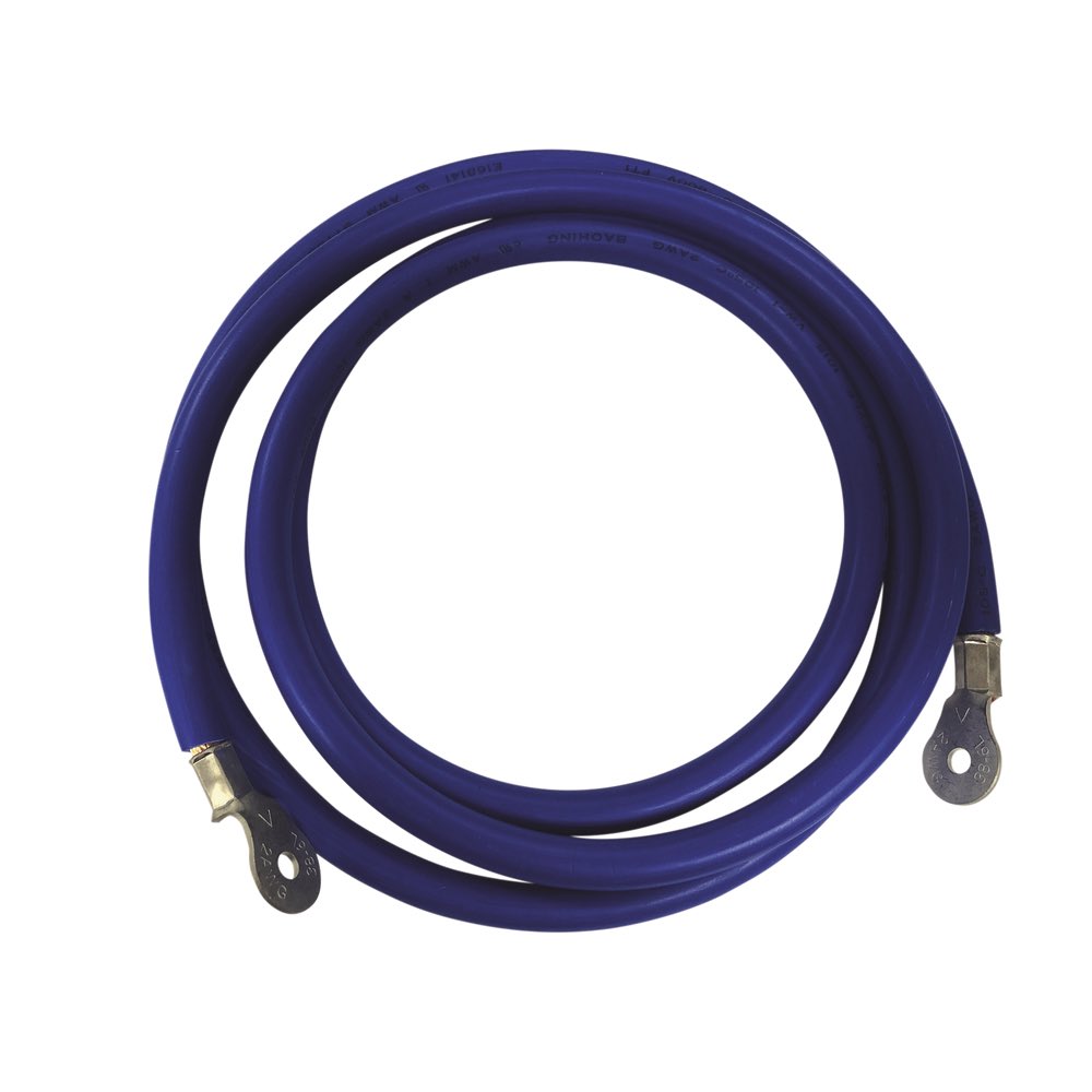 Epcom  Cable para Baterías,  2.2 m Azul Calibre 2 AWG con Terminales de Ojo en Ambos Extremos