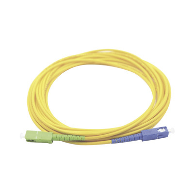 LinkedPro  Jumper de Fibra Óptica Monomodo SC/UPC-SC/APC Simplex, color amarillo 3 metros