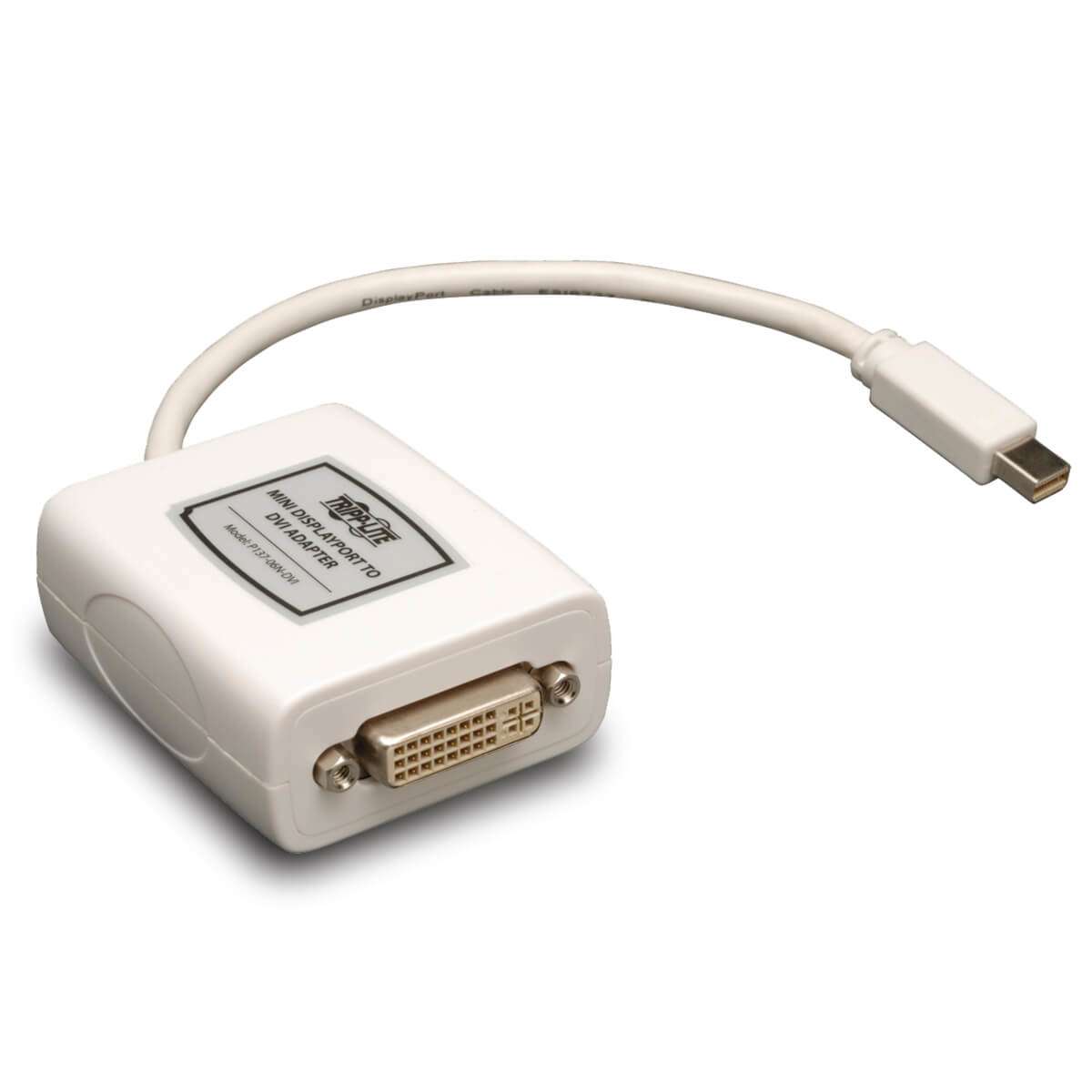 Tripp Lite P137-06N-DVI Adaptador Keyspan Mini DisplayPort a DVI, Convertidor de Video para Mac/PC, Blanco (M/H), 152 mm [6 Pulgadas]