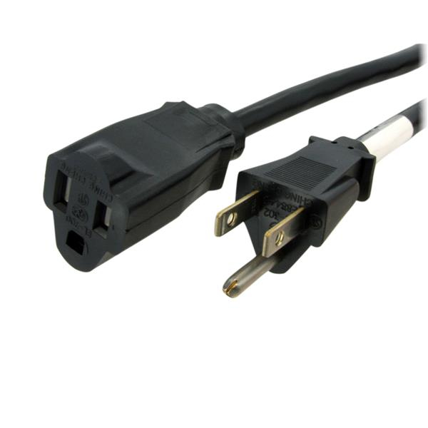 StarTech.com PAC1016 cable de transmisión Negro 1,8 m NEMA 5-15P