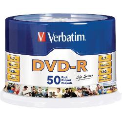 Verbatim DVD-R, 16x, 4.70GB, 50 pcs 4,7 GB 50 pieza(s)